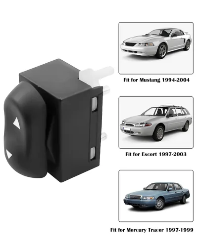 Miniatura 5 de Interruptor de ventana eléctrica para Mustang Mercury Tracer Ford Escort 1997-2003 Reemplazar 901-343 F4ZZ14529A DWS132 Delantero Izquierdo Derecho