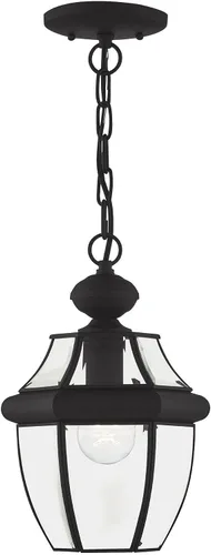 Miniatura 8 de Livex Lighting 2152-01 Monterey - Farol colgante para exteriores, 1 luz, latón antiguo