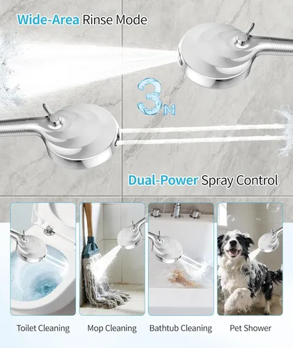 Miniatura 5 de Cabezal de ducha filtrado con mano, cabezal de ducha de alta presión de 10 modos de pulverización con filtros, cabezal de filtro de ducha para agua