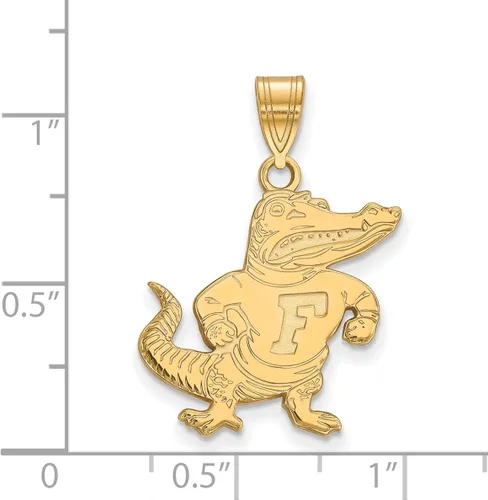 Miniatura 2 de University of Florida Albert E Gator - Colgante con diseño de mascota chapado en oro