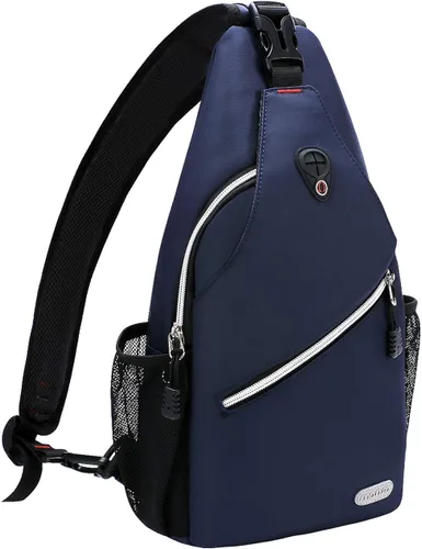 Miniatura 10 de MOSISO Mochila Mini de Bandolera, Pequeña Mochila de Senderismo, Mochila de Viaje, Mochila Casual para Deportes al Aire Libre, Negra Negro