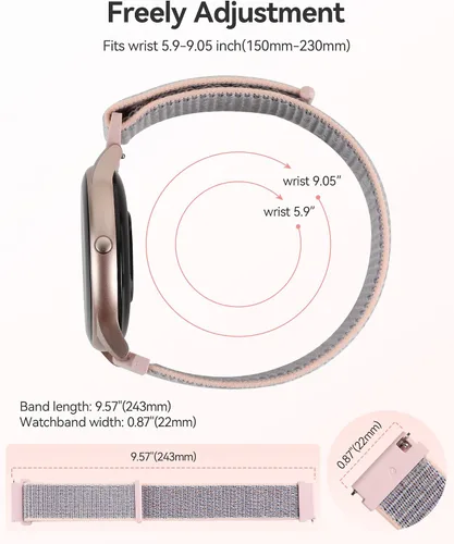 Miniatura 6 de Parsonver Reloj inteligente PS01G con paquete de llamadas Bluetooth con correa de reloj PSWB1G de 0.866 in