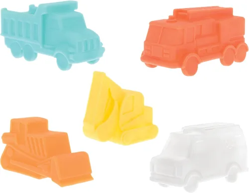 Miniatura 12 de Nuby Juguetes interactivos de baño suaves y apilables de animales de granja, juego interactivo de 8 piezas, juego interactivo para desarrollo
