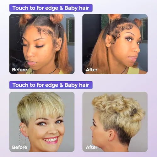 Miniatura 6 de Sunmay Mini plancha plana inalámbrica, alisadora de pelo de lápiz de 3/10 pulgadas para cabello corto, corte Pixie y flequillo, rizador de viaje