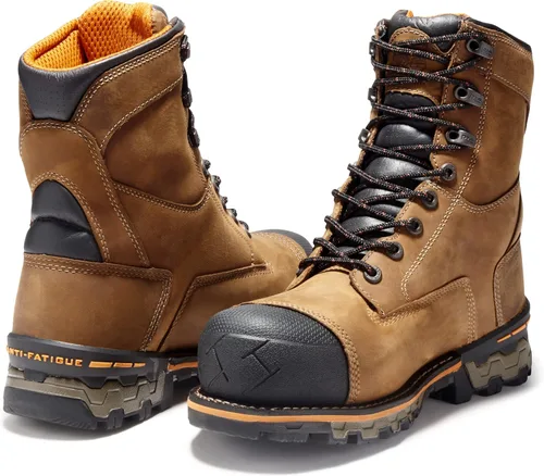 Miniatura 8 de Timberland PRO Botas de trabajo impermeables Boondock de 8 pulgadas con punta de seguridad compuesta para hombre Marrón