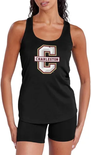 Miniatura 169 de Camiseta deportiva sin mangas oficial de NCAA Collegiate para mujer, con espalda cruzada, colección con logotipo primario