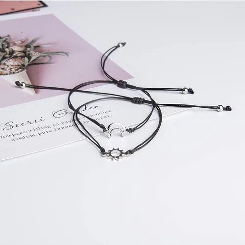 Miniatura 2 de morniface Pinky Pomise - Pulseras a juego a distancia, brújula de elefante, pulsera infinito para mejores amigos, pareja, familia, mujeres y hombres