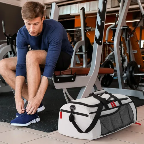 Miniatura 8 de Lifewit Bolsa de gimnasio para hombres y mujeres con compartimento para zapatos, bolsa de viaje de 40 litros para viajes, 3 en 1, impermeable