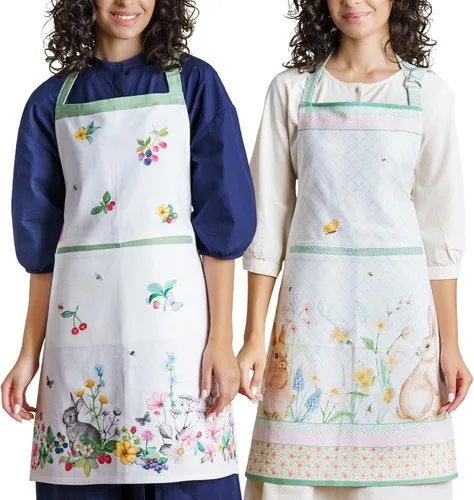Miniatura 102 de Maison d' Hermine Delantal 100% de algodón para mujeres con bolsillo de cocina delantal de chef para hombres para cocinar primavera verano 001