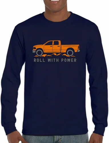 Miniatura 111 de Tee Hunt Camisetas gráficas y camisetas sin mangas para hombre Roll with Power Pickup Truck