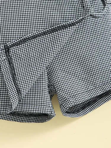 Miniatura 5 de SHENHE Conjunto de ropa de verano de 2 piezas para niña, camiseta corta sin mangas y pantalones cortos