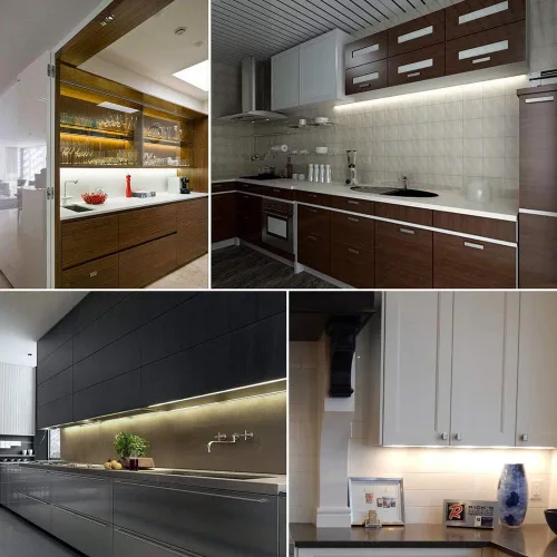 Miniatura 5 de Iluminación regulable debajo del gabinete, barra de luz LED que cambia de temperatura de color, luz diurna a luz blanca cálida, lámpara de control