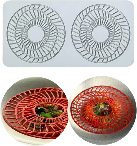 Miniatura 10 de 2 cavidades diseño de hojas de silicona para glaseado de fondant para tartas, moldes de silicona para hornear, herramientas de pastelería, LFM-109