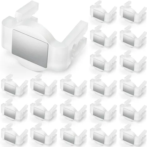 Clips magnéticos para luces de Navidad, 100 unidades de clips magnéticos para luces navideñas, clips magnéticos inastillables para c7/E12, C9/E17,