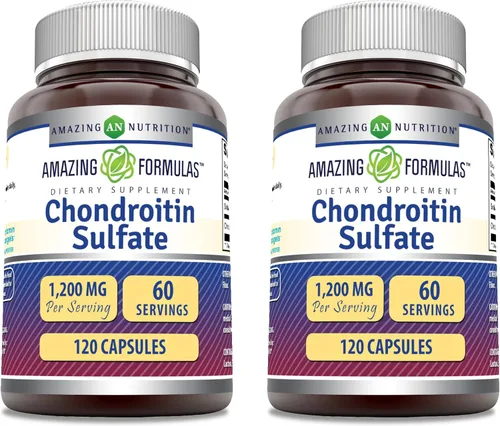 Miniatura 6 de Amazing Formulas - Suplemento de sulfato de condroitina de 1200 mg por porción, cápsulas, sin OMG, sin gluten, fabricado en Estados Unidos