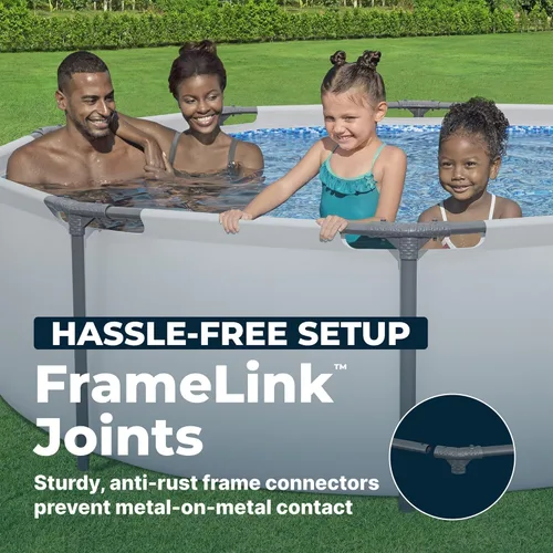 Miniatura 5 de Piscina Bestway Steel Pro sobre suelo, Azul