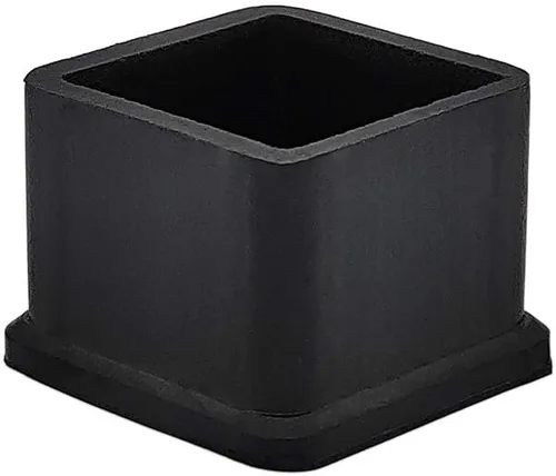 Miniatura 17 de Flyshop Tapas cuadradas de goma antideslizantes para patas de silla, protectores de suelo para muebles, 1-3/8 pulgadas x 1-3/8 pulgadas, color negro