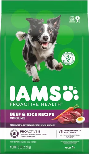 Miniatura 16 de IAMS Proactive Health Adult Minichunks Alimento Seco para Perros receta de Pollo y Granos Integrales, Bolsa de 30 lb