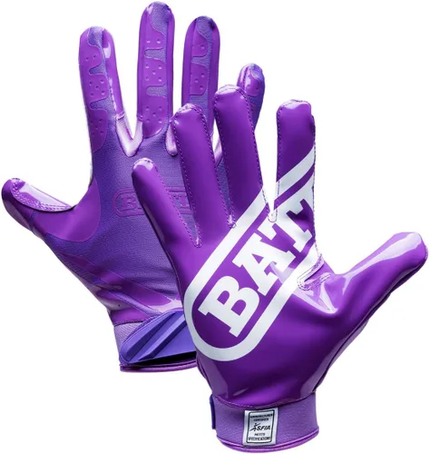 Miniatura 16 de Battle Guantes de fútbol con receptor ancho de doble amenaza, agarre ultra adherente, ajuste de compresión