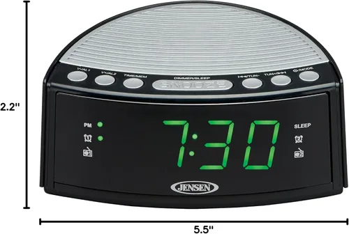 Miniatura 6 de Jensen JCR-160 JCR-160 AM/FM Digital Dual-Alarm Reloj Radio