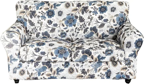 Miniatura 37 de CRFATOP Fundas elásticas para sillón de 2 plazas suaves con diseño floral para perros, fundas elásticas para sillón de 1 plaza, fundas lavables