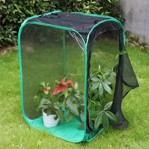 Miniatura 4 de RESTCLOUD Hábitat grande de mariposa monarca de 36 pulgadas, jaula de malla plegable gigante para insectos, terrario, 24 x 24 x 36 pulgadas