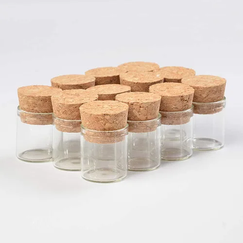 Miniatura 11 de Mini botellas de 0.7 fl oz y 0.866 x 3.543 in, tubo de ensayo de vidrio, almacenamiento para azafrán, arena dulce, líquida, regalo de alimentos