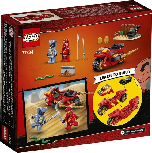 Miniatura 4 de LEGO NINJAGO Legacy Kai's Blade Cycle 71734 Ninja - Juego de construcción de motocicleta, con Ninjago Kai y una serpiente; nuevo 2021 (54 piezas)