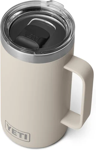 Miniatura 26 de YETI Rambler - Taza de acero inoxidable aislada al vacío con tapa MagSlider, 24 onzas Blanco
