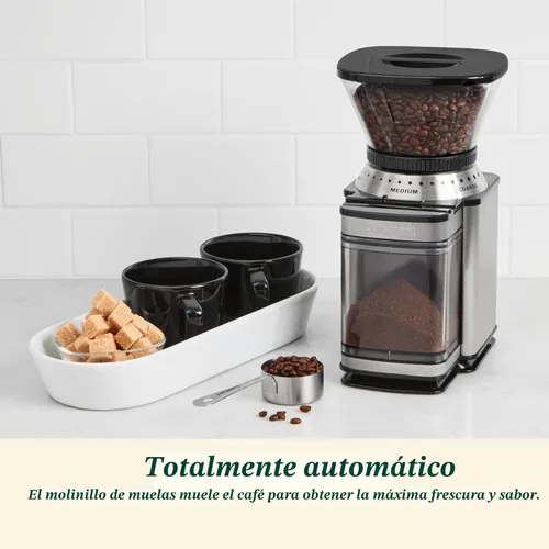 Miniatura 3 de Cuisinart Molinillo de café eléctrico de un solo toque con selector de molienda de 18 posiciones, acero inoxidable, DBM-8P1