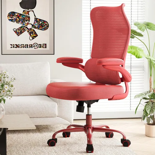 Miniatura 18 de TRALT Silla de Oficina Ergonómica - Silla de Escritorio con Respaldo Alto Ondulado Soporte Lumbar Ajustable Silla de Computadora - Sillas Gaming