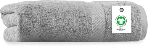 Miniatura 8 de Toalla de baño de felpa de algodón orgánico de lujo Certificado GOTS y OEKO-TEX Toallas de calidad hotelera premium Tecnología Feather Touch