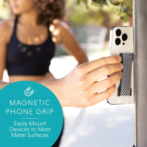 Miniatura 4 de LOVEHANDLE PRO Premium Phone Grip - Correa de silicona para teléfono - Soporte magnético para teléfono y soporte para teléfono inteligente y tableta