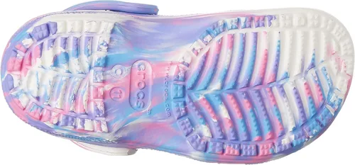 Miniatura 9 de Zuecos Crocs clásicos con diseño de teñido anudado marmoleado (para niños)