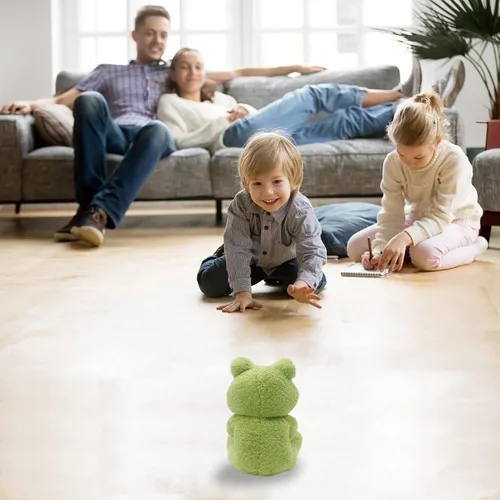 Miniatura 5 de Peluche de rana de peluche de 10 pulgadas, adorable regalo para niños y adultos, cumpleaños para amantes de las ranas, muñeca de felpa verde