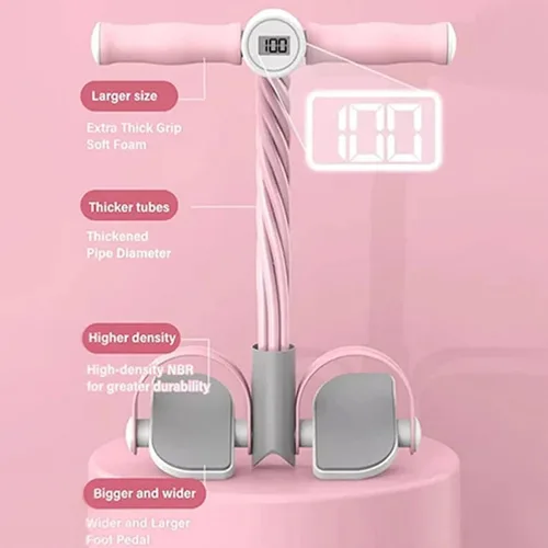 Miniatura 5 de Tirador de pedal de cuerda de tensión, cuerda de tracción, ejercicio de sentadilla, entrenamiento de abdomen para estirar el vientre, entrenamiento