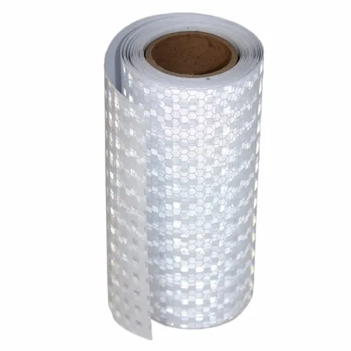 Cinta reflectante que no se decolora, color blanco, de 6 pulgadas de ancho, tiras adhesivas de advertencia de seguridad impermeables para exteriores