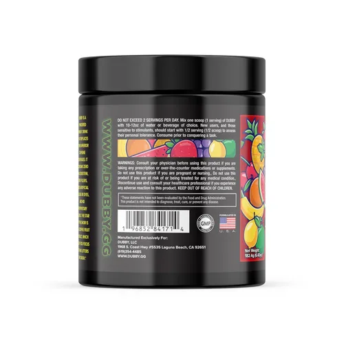 Miniatura 3 de Dubby - Gamer - Bebida energética en polvo para juegos - Bebidas energéticas sin azúcar, polvo de energía natural sin nerviosismo de nootrópicos