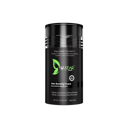 Miniatura 9 de Ustar Fibras de construcción del cabello para adelgazar el cabello, 0.47 onzas, color caoba oculta la pérdida de cabello al instante, más grueso