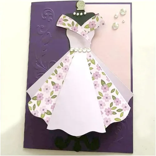 Miniatura 5 de Troqueles de metal para vestir, troqueles de corte para hacer tarjetas, troqueles de relieve para álbumes de recortes, decoración de tarjetas