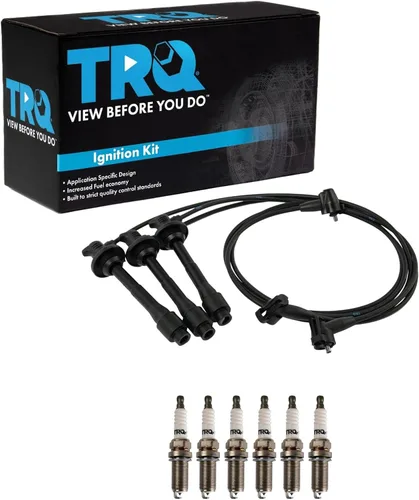 Miniatura 35 de Kit de bujías de chispa TRQ 5 piezas de bujías de iridio Compatible con Acura Integra 1992-2001 1999-2000 Honda Civic 1994-1995 Civic del Sol