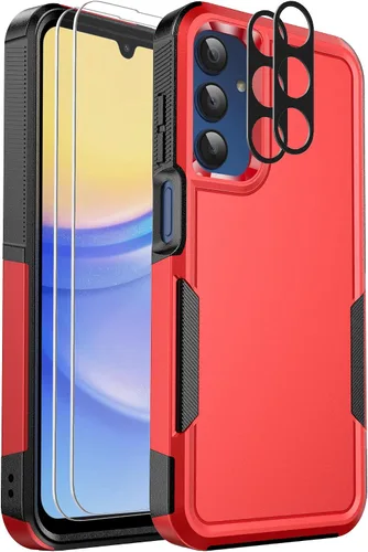 Miniatura 20 de Funda para teléfono Samsung Galaxy A15 5G, [protección contra caídas de grado militar de 15 pies]