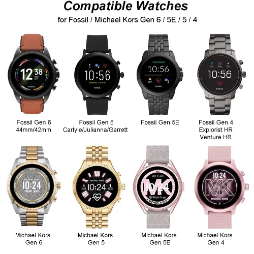 Miniatura 2 de Cargador para Fossil Gen 6/5/4/Sport, para Michael Kors Gen 6/5E/5/4 Smart Watch, cable de carga magnético (1, blanco)