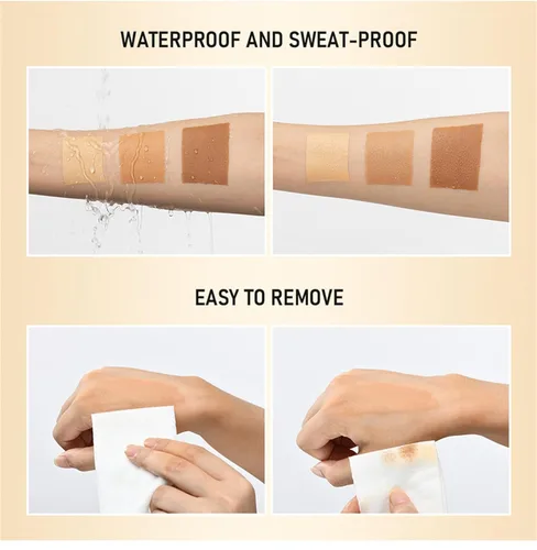 Miniatura 6 de Maquillaje de piernas impermeable, sin transferencia, cobertura de venas de piernas, maquillaje para venas varicosas, impermeable para piel negra