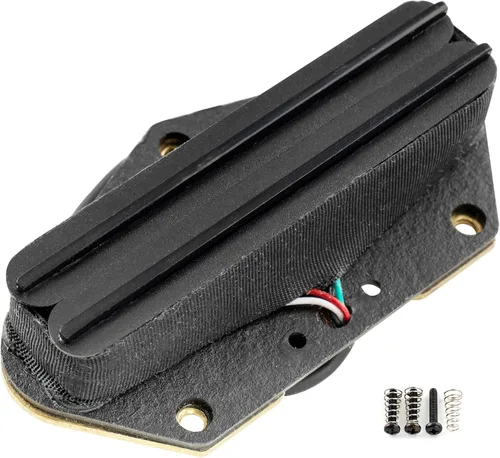 Miniatura 8 de Artec TRA73C Alnico 5 Hot Rail Tele Pickup Single Coil Size Humbucker Bridge Pickup 12K para Fender Telecaster guitarra eléctrica, riel cromado Cromo