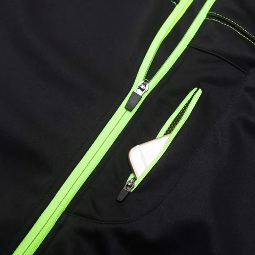 Miniatura 3 de bpbtti Chaqueta térmica Softshell para hombre para ciclismo, correr, abrigo de rendimiento para invierno, resistente al viento, transpirable