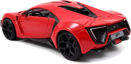 Miniatura 7 de Auto deportivo rojo Lykan Hypersport (escala 1:24) de la película Fast & Furious, de Jada Toys
