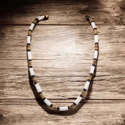 Miniatura 8 de BlueRica Collar de cuentas de concha de coco y puka (18")