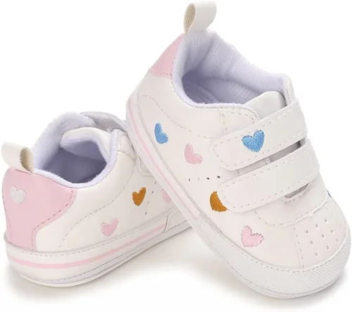 Miniatura 3 de Clowora Zapatos para bebés niños y niñas, suela de goma antideslizante, zapatos de cuna para recién nacidos, mocasines planos.