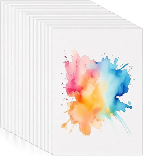 300 hojas de papel de acuarela, 140 lb/300 GSM, papel de acuarela de prensa en frío, papel de algodón para niños, estudiantes, adultos, artistas,